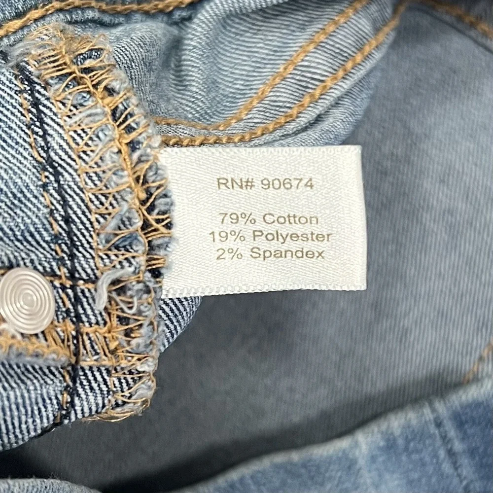 Boston Proper Skinny Straight Leg Stretch Women's 2 Jeans Light Washed Denim